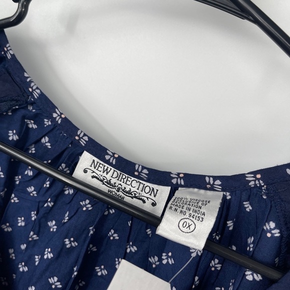 New Directions Women’s Tunic Peasant Top Blouse Size 0X NWT $39 - Picture 4 of 6